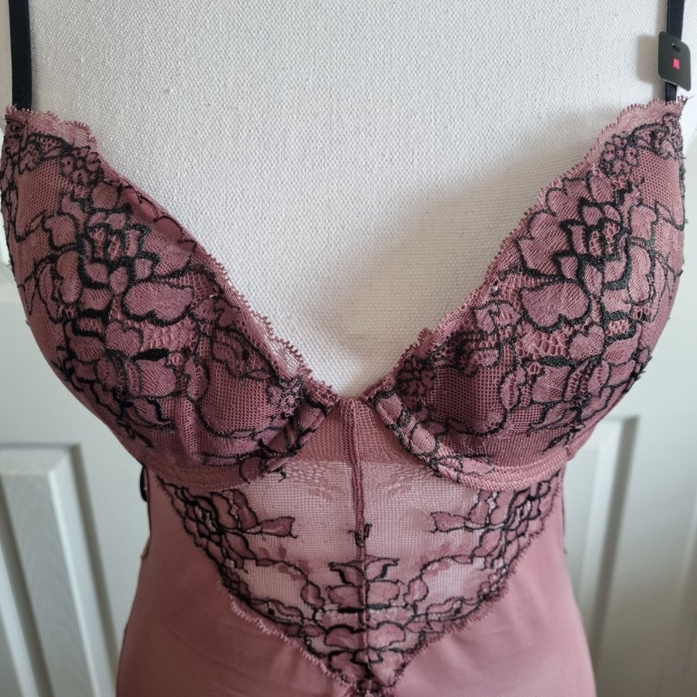 NWT - La Senza Floral Lace & Mesh Bodysuit Size M - Picture 6 of 16